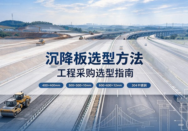 城区沉降板选择方法